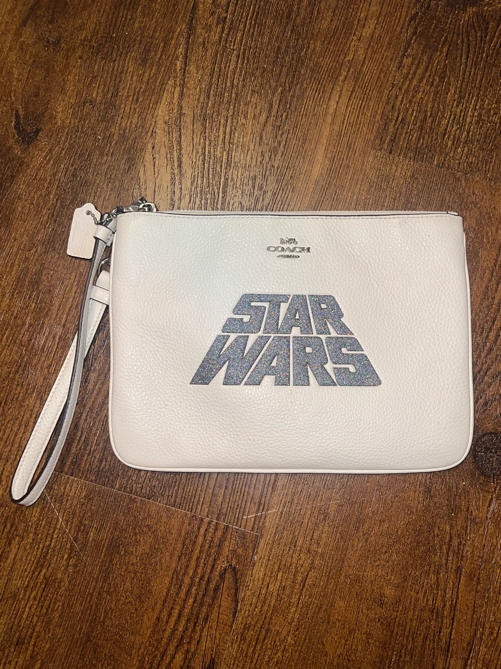 Coach x Star Wars Glitter Gallery Pebbled Leather Purse Wristlet Limited Edition - Picture 1 of 10